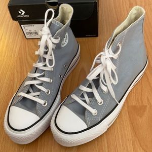Light grey platform converse